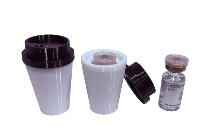 Single Vial Case Coffee Cup