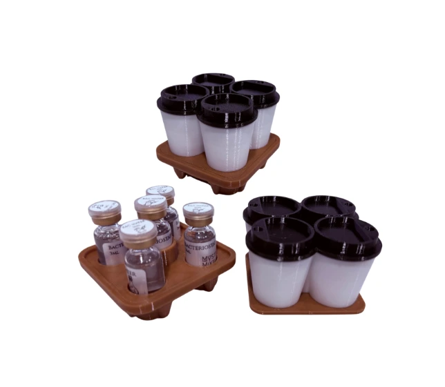 5 Vial Case Coffee Holder