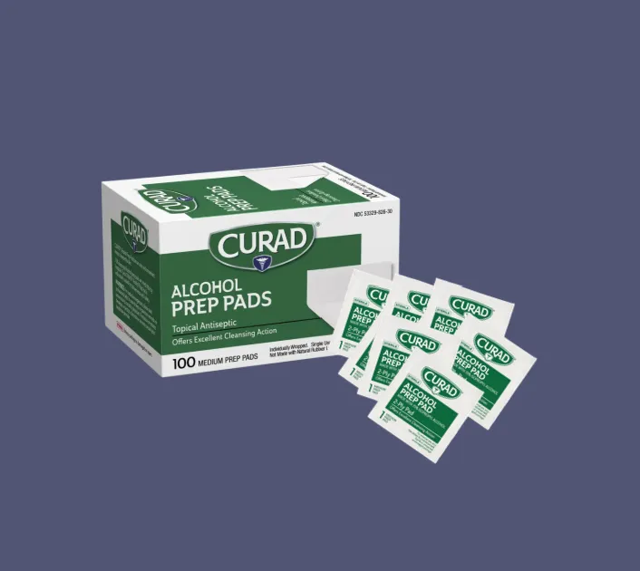 Alcohol Prep Pads Box (100ct)