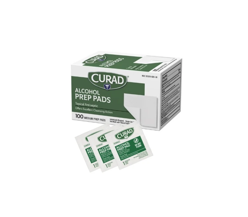 Alcohol Prep Pads Box (100ct)